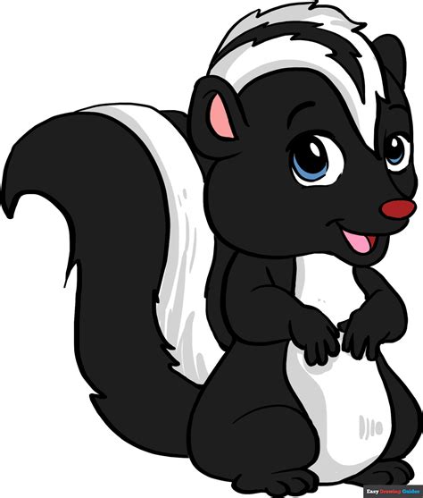 How to Draw a Skunk - Really Easy Drawing Tutorial