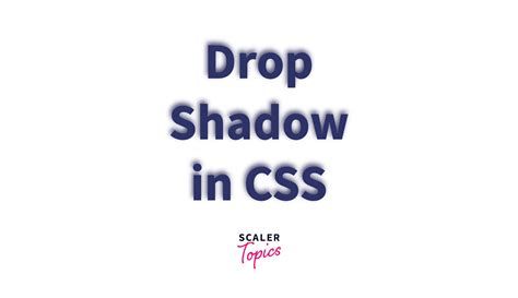 How to add a Drop Shadow to an Image with CSS? - Scaler Topics