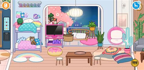 Toca room (In neon apartment) | Room ideas aesthetic, Aesthetic bedroom ...