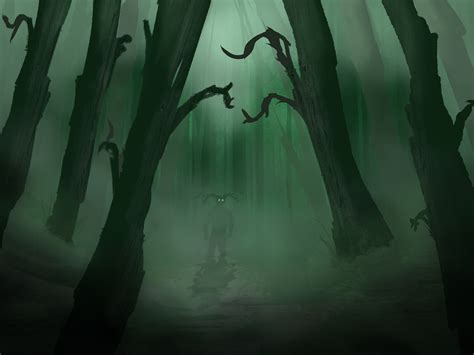 ArtStation - Creepy Forest Concept Art