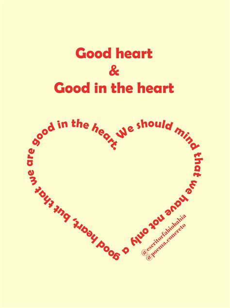 Good Heart & Good in the Heart - concrete poem, visual poem | Poesia ...