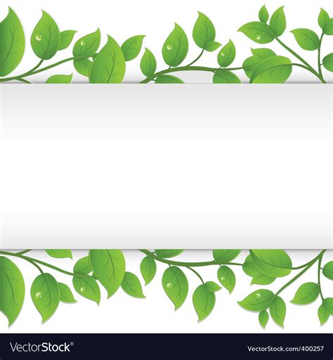 Leafy border Royalty Free Vector Image - VectorStock