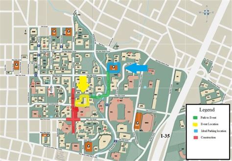 Campus Map and Parking | Campus map, Ut austin campus, Campus