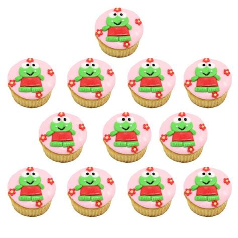 Hello Kitty Cupcakes - Keroppi Cupcakes