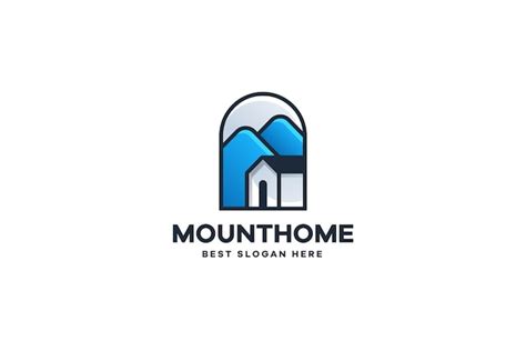 Premium Vector | Mountain resort logo