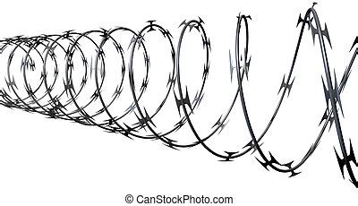 Razor wire Illustrations and Stock Art. 334 Razor wire illustration and ...