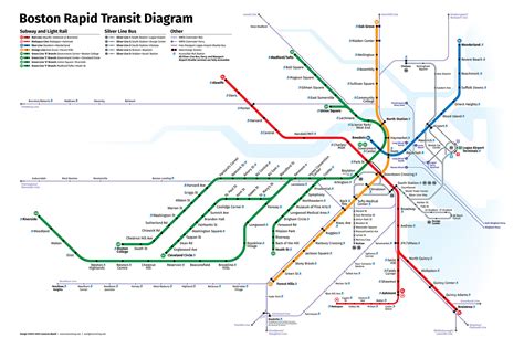 Boston Rapid Transit Map – Transit Maps Store