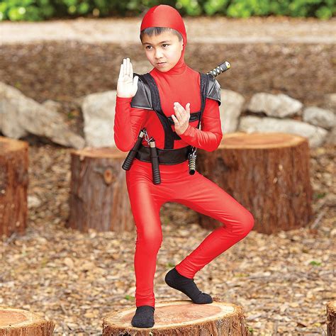 Red Fighter Ninja Child Costume | Kids costumes, Costumes, Fashion