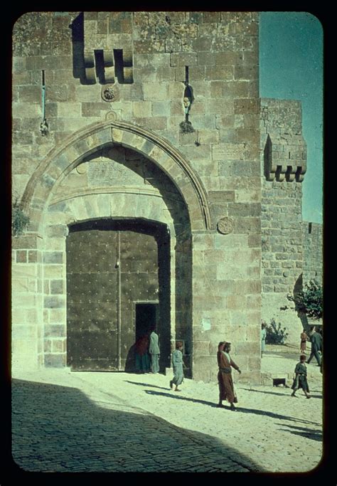 Jerusalem. Jaffa Gate. Needle's eye. Matt. 19:24 | Library of Congress