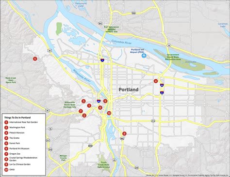 Portland Metro Area Map - Adrian Kristine