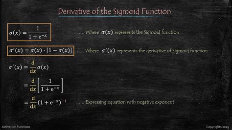 Derivative of Sigmoid Function - YouTube