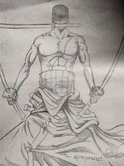 Roronoa Zoro One Piece Drawing Pencil