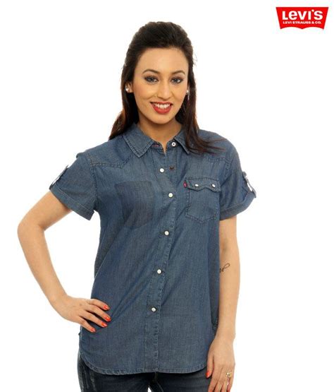 Levi's Denim Blue Top - Buy Levi's Denim Blue Top Online at Best Prices ...