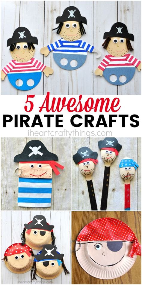 5 Awesome Pirate Crafts For Kids - I Heart Crafty Things