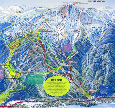 Whistler Skiing Map