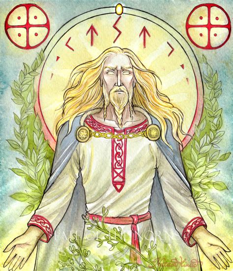 Baldr, the White god, son of Frigg and Odin. “The...