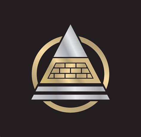 Pyramid logo design illustration 4332923 Vector Art at Vecteezy