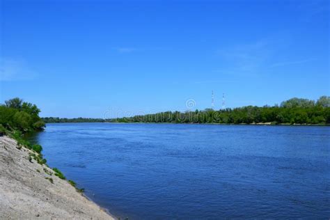 Vistula River, Warsaw, Poland. Stock Image - Image of spring, foliage ...