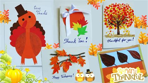 DIY THANKSGIVING Cards | Thanksgiving gifts idea | Thankful Cards ...