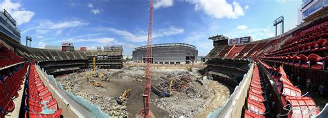 Demolition of Giants Stadium from the Upper Deck Photograph by Stephen ...