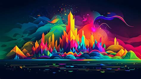 Set of 30 Ai-generated Abstract Art Wallpapers, Vibrant Colors, High ...