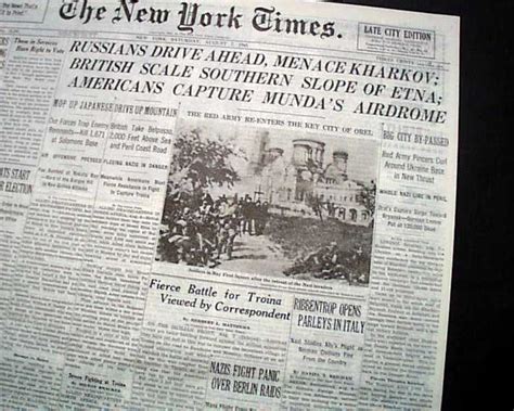 1943 Battle of Munda Point... U.S. victory... - RareNewspapers.com