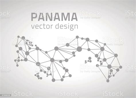 Panama Vector Outline Grey Map Stock Illustration - Download Image Now ...