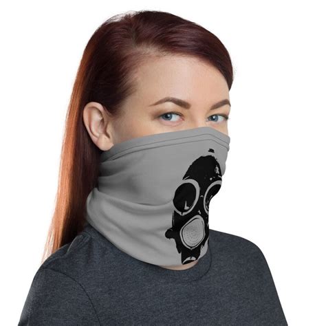 Gas Mask Anarchist Face Mask Unisex Neck Gaiter Mask Social | Etsy