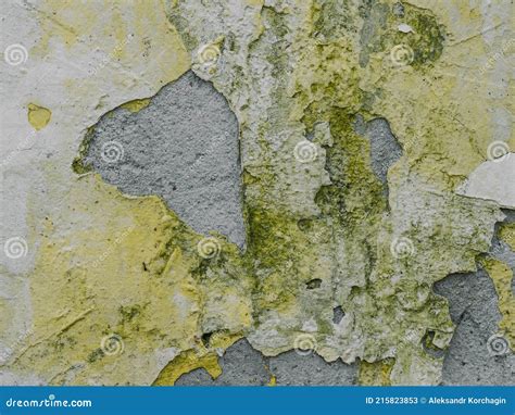 Texture of Old Painted Concrete with Cracks Stock Image - Image of ...