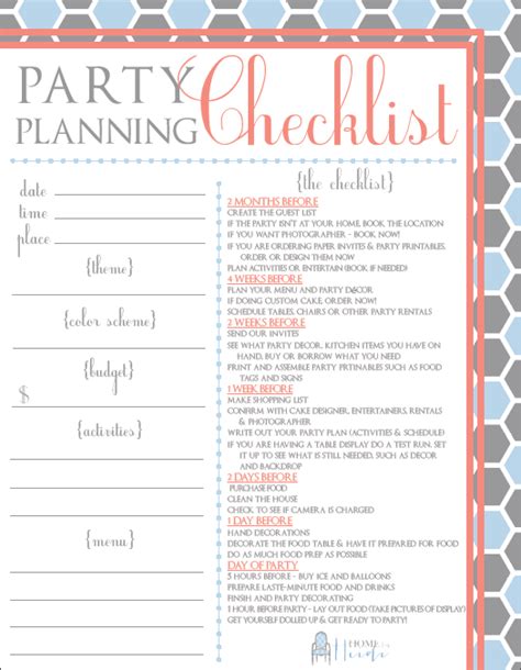 Partying on a Budget & a Party Planning Checklist