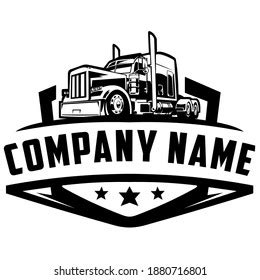 Semi Truck Company Logo Design