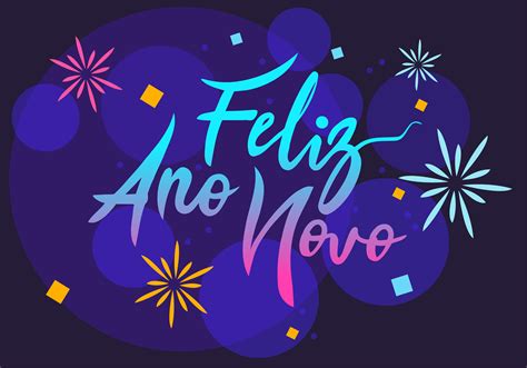 feliz ano novo hand lettering 268643 Vector Art at Vecteezy