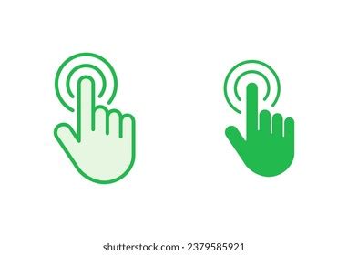 Hand Cursor Icon Set Cursor Icon Stock Vector (Royalty Free) 2379585921 ...