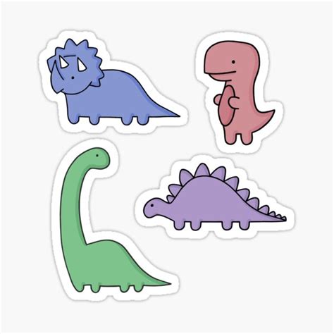 Pegatinas | Dinosaur stickers, Preppy stickers, Cute stickers