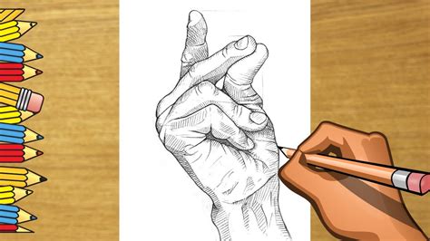 How To Deaw A Realistic Finger Snap - How To Draw A Realistic Hand Step ...