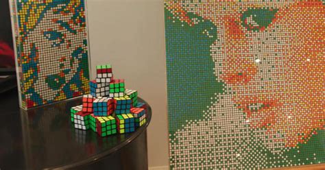 The Cubist: Turning Rubik's Cubes into art - CBS News