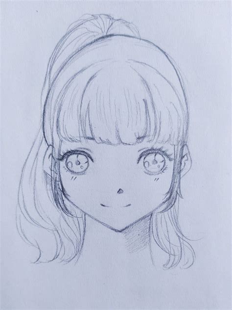 HOW TO DRAW A CUTE ANIME GIRL FACE (Part-1) | by Alisha | Oct, 2020 ...