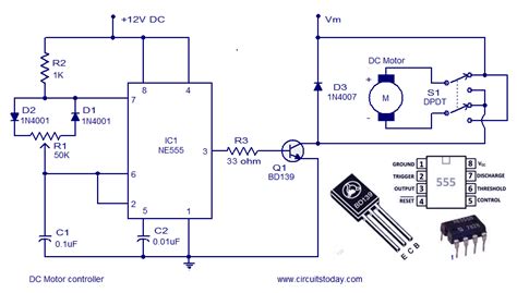 simple DC motor controller circuit - Electronic Circuit Collection