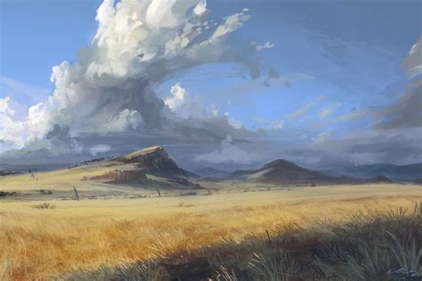 Clouds n' plains, Eli Ring | Fantasy landscape, Fantasy art landscapes ...