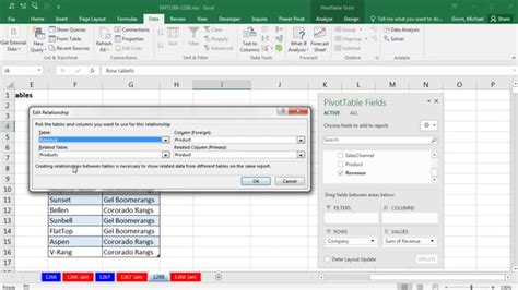 Excel Magic Trick 1268: Excel 2016 Auto Detect Relationships: 2 Tables ...