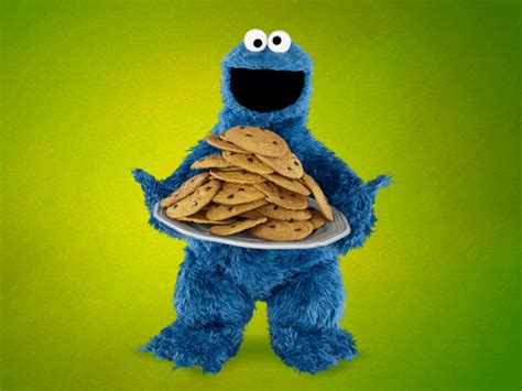 Cookie Monster Stack Of Cookies GIF | GIFDB.com