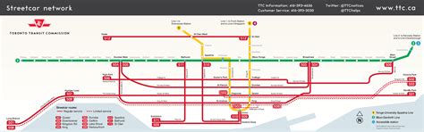 Official TTC streetcar network map, going into the new streetcars Aug ...