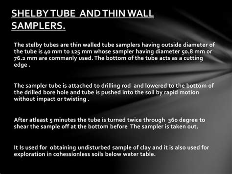 TYPES OF SOIL SAMPLE AND SAMPLERS