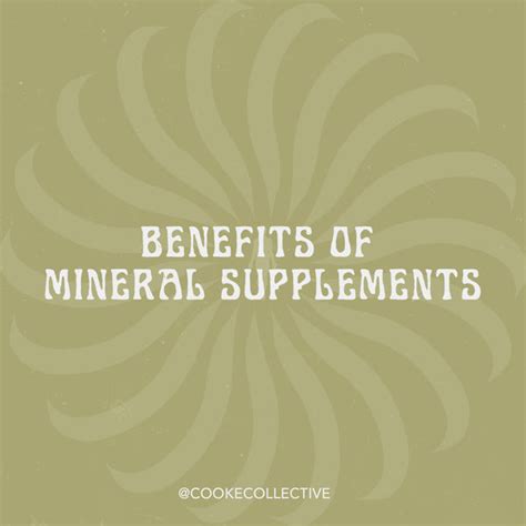 Benefits of Mineral Supplements - Cooke Collective