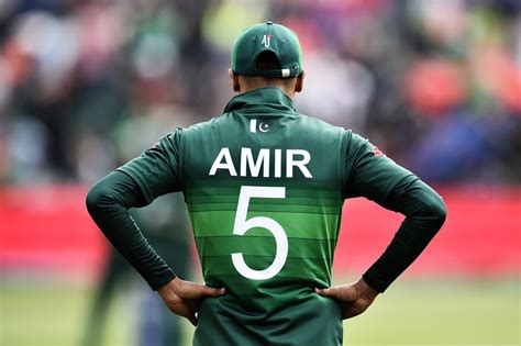 Mohammad Amir's name on the back of his jersey | ESPNcricinfo.com