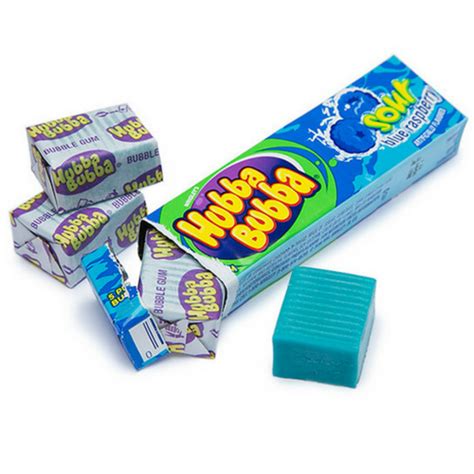 Hubba Bubba Sour Blue Raspberry Gum – Raspberry