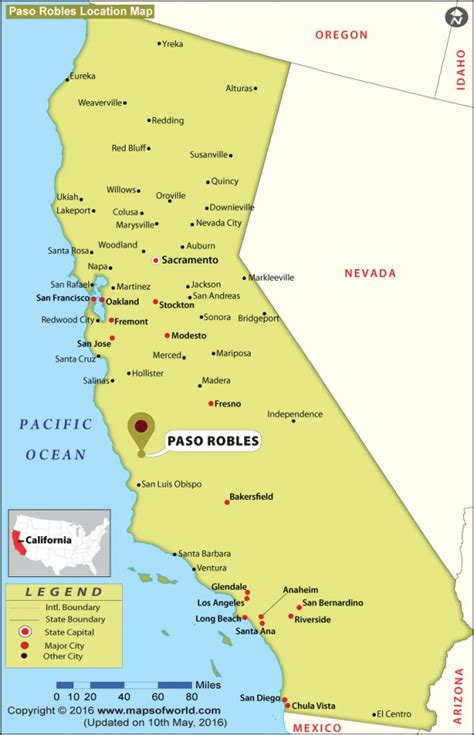 Where Is Paso Robles California On The Map - Printable Maps