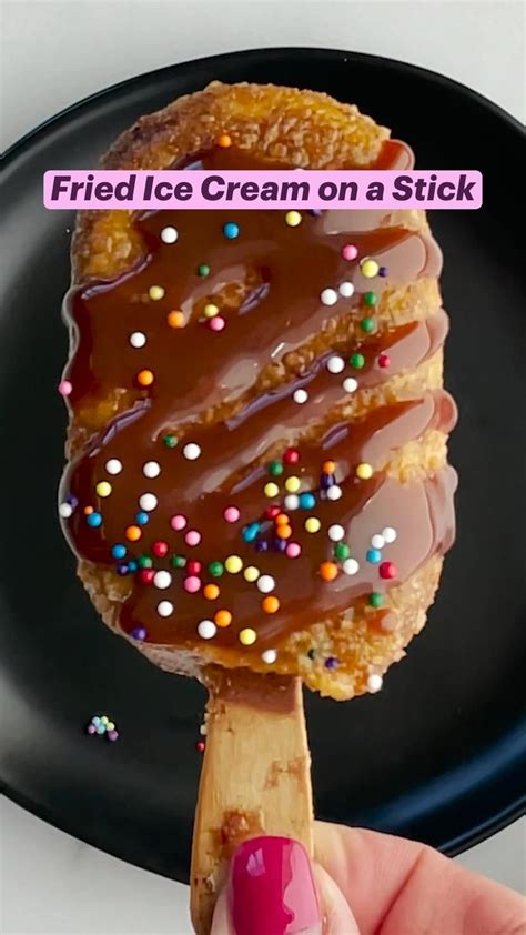 Fried ice cream on a stick – Artofit