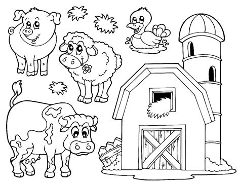 43+ Farm Animal Coloring Pages Printable | Free Wallpaper