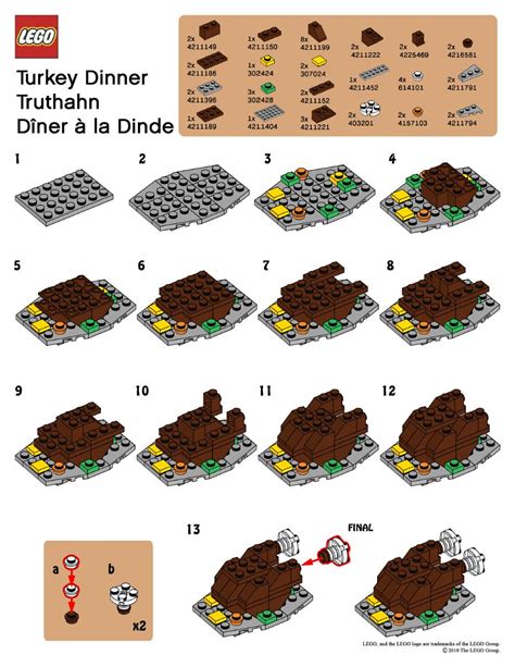 Thanksgiving LEGO instructions — All for the Boys